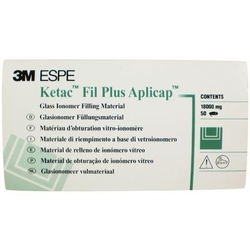 Ketac Fil Plus Aplicap Glass Ionomer Restorative Capsule Refill, 50/Pkg (3M)
