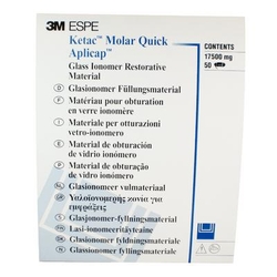 Ketac Molar Quick Aplicap Glass Ionomer Restorative Introductory Refill, 50/Pkg (3M)