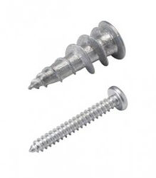 Wall Anchors w/Screws, Metal (25)