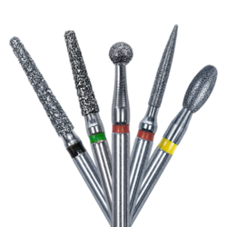 SimpliCut Single Use Diamond Burs Flame, 25/Pkg (Kerr Rotary)