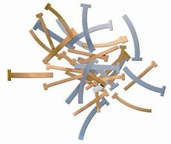 T-Bands Matrix Straight Brass Small 100/Pkg