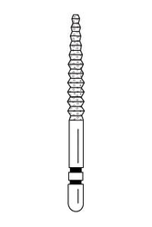 Two Striper FG Crown Cut Diamond Burs FG 5/pk (Premier)