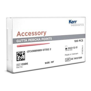 Tapered Gutta Percha Points Auxiliary Sizes (SybronEndo)