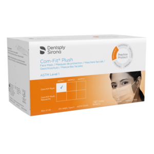 Mask Com-Fit Plush Masks, ASTM Level 1, 40/Box