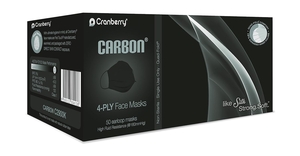 Carbon Face Mask Level 3 (Black) 50/box (Cranberry)