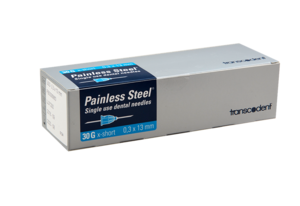 Transcoject Painless Steel Injection Needles 100/box 