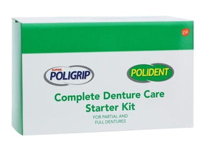 Policare Denture Essentials Complete Care Kit For Dentures and Partials 12/case