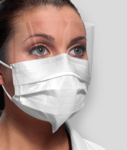 Isofluid FogFree w/Secure Fit & Shield ASTM Level 1, Blue, 25/Box