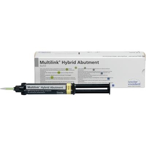Multilink Hybrid Abutment Cement Refills, 9 g Automix Syringe with Mixing Tips, Shade HO 0 (Ivoclar)