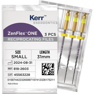 ZenFlexOne Reciprocating Niti Files 31mm (Kerr Rotary)
