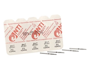 NTI Diamond Burs FG, Amalgam Remover, Hourglass Flat End, 5/Pkg (Kerr Rotary)