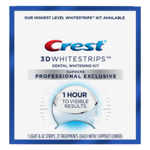 Crest 3D Whitestrips At Home Whitening Strips with LED Light Kit 