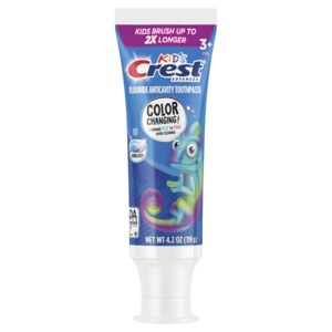 Toothpaste Kids 3+ Years Color Change Bubble Gum 4.2 oz Tube, 24/cs 