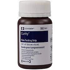 Curity Packing Strip Plain 1/4  x 5 yds