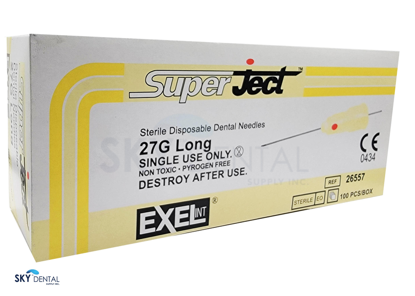 Exel Dental Needles 27G Long 100 (Exel) Exel Dental Needles 27G Long 100 (Exel)