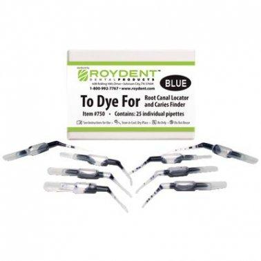 To Dye For Caries and Fractures Detector Blue 25/Pkg (Roydent)