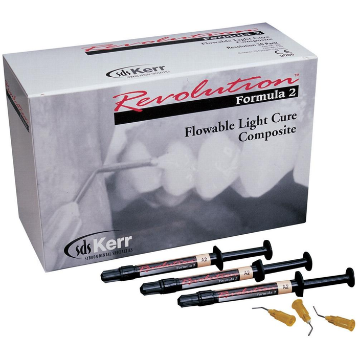 REVOLUTION FORMULA 2 FLOWABLE Composite 4-1gm Syringes (Kerr)