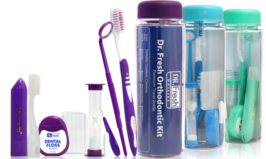 Dr. Fresh Orthodontic Travel Bottle  Pack of  12