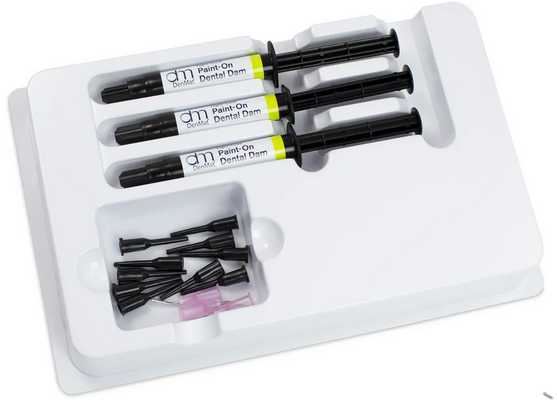 Denmat Paint On Dental Dam Kit Blue 3 x 3ml 