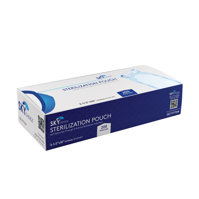 Sterilization Pouches Self Seal Dual Indicators 200/Box